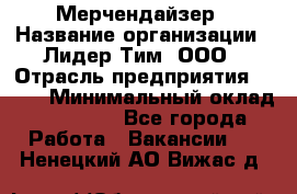 Мерчендайзер › Название организации ­ Лидер Тим, ООО › Отрасль предприятия ­ BTL › Минимальный оклад ­ 17 000 - Все города Работа » Вакансии   . Ненецкий АО,Вижас д.